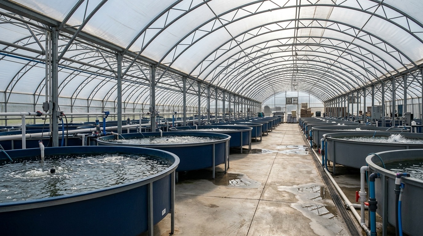 Piscicultura com Cobertura Plástica: Guia para Tilápia, Camarão, Rãs e Spirulina
